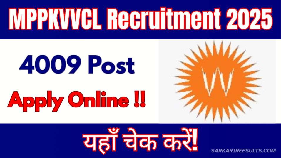 MPPKVVCL Recruitment 2025
