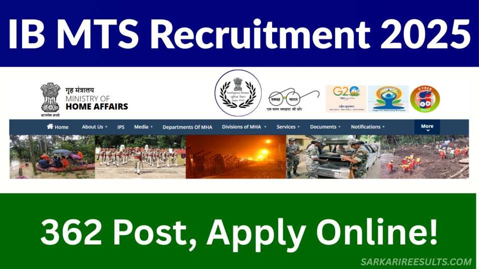 IB MTS Recruitment 2025