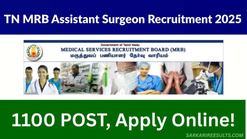 TN MRB Assistant Surgeon Recruitment 2025