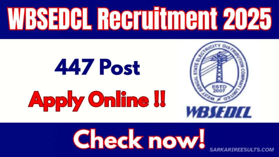 WBSEDCL Recruitment 2025