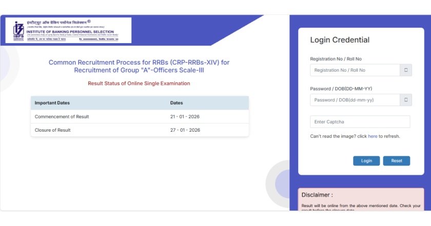 IBPS RRB Mains Result 2025
