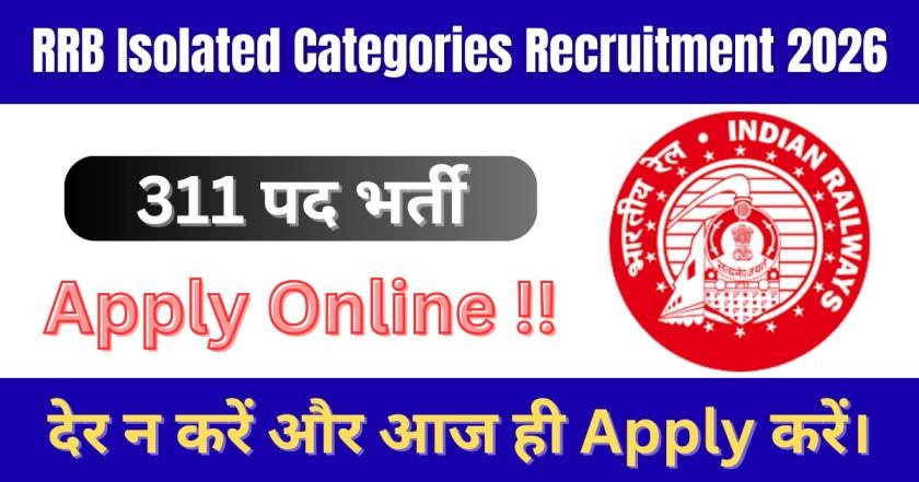RRB Isolated Categories Recruitment 2026