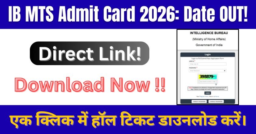 IB MTS Admit Card 2026