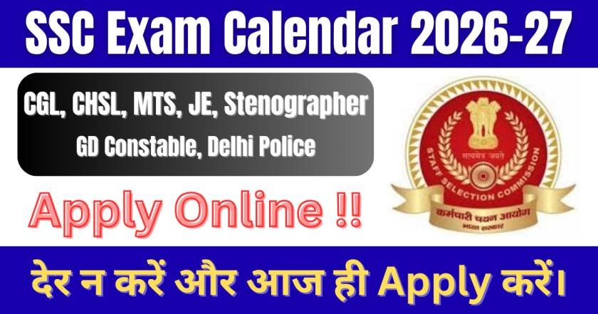 SSC Exam Calendar 2026-27