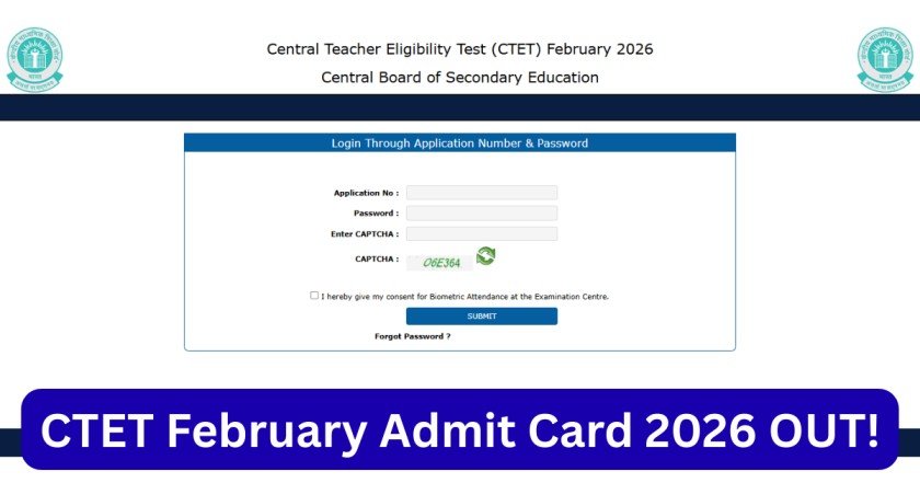 CTET February Admit Card 2026