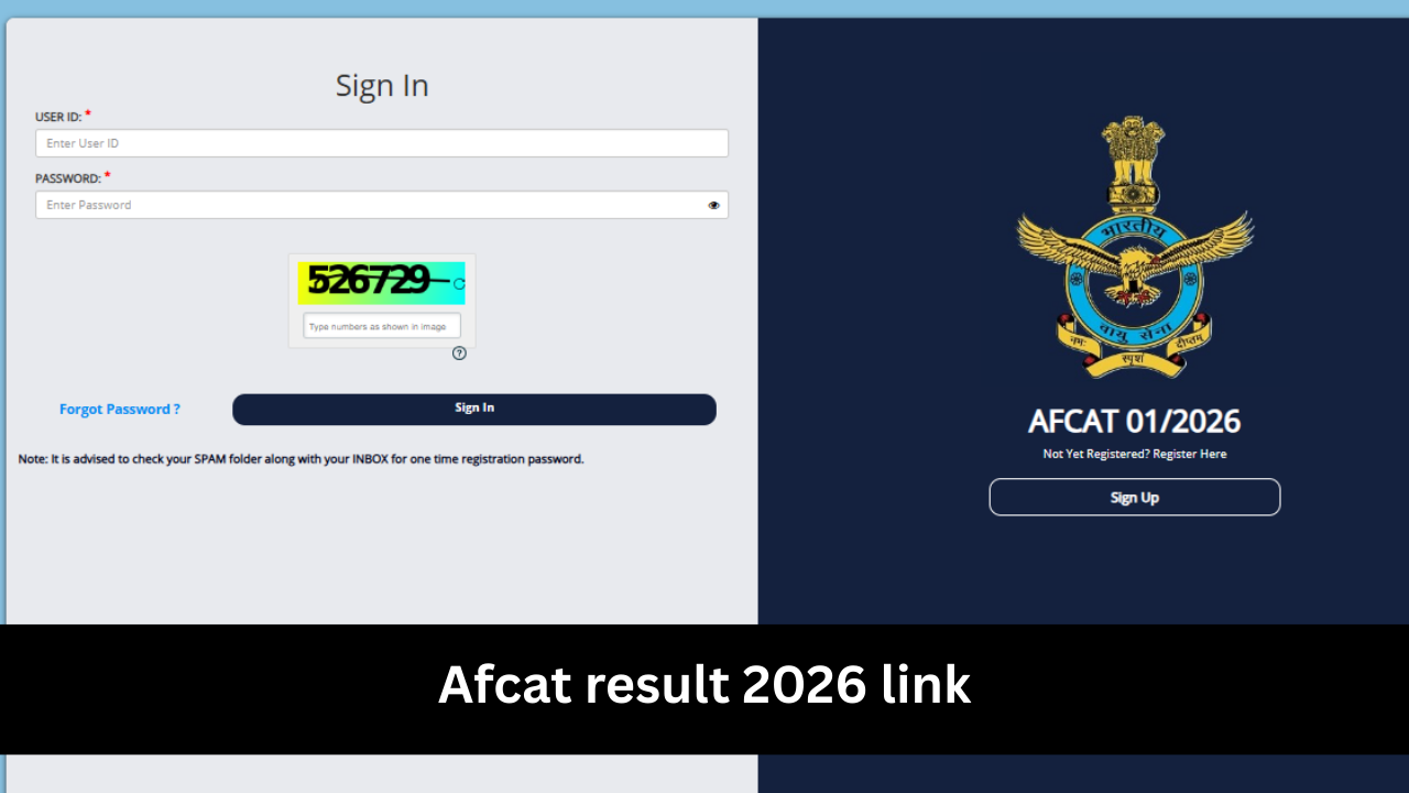 AFCAT Result 2026