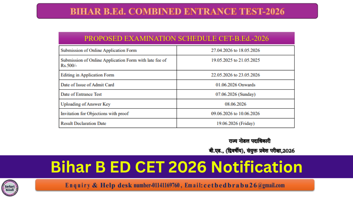 Bihar BEd Form Apply 2026 आवेदन से लेकर रिजल्ट तक पूरी जानकारी एक जगह