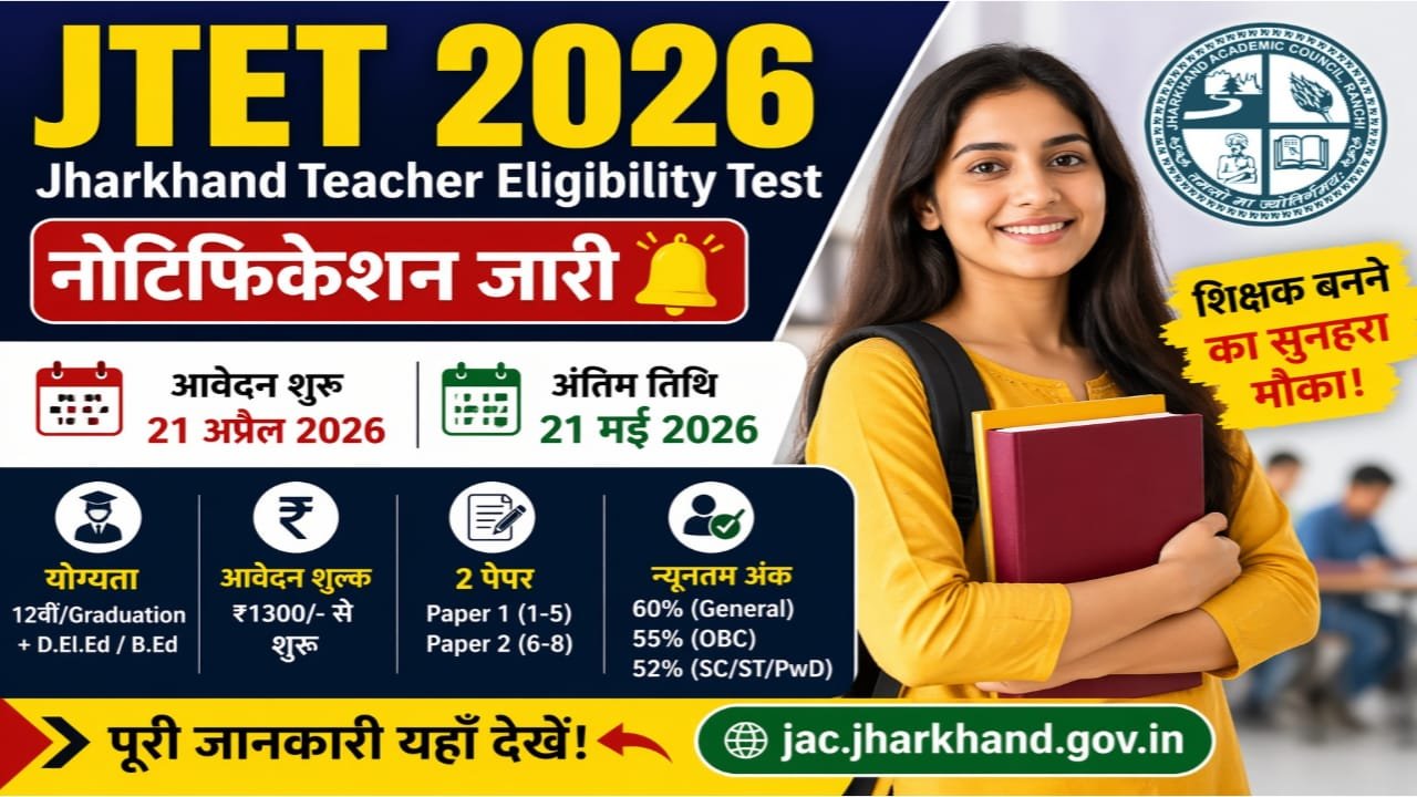 Jharkhand Teacher Eligibility Test 2026