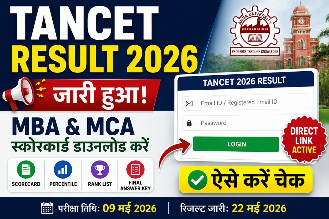 Tancet mba result 2026