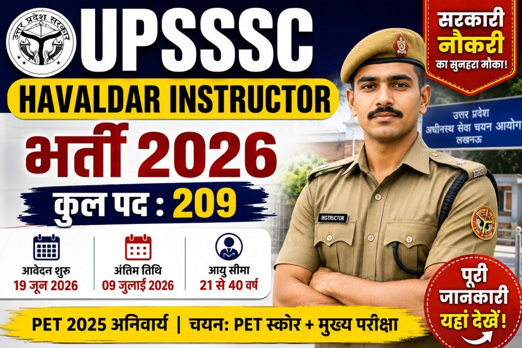 UPSSSC Havaldar Instructor Recruitment 2026 Official Website