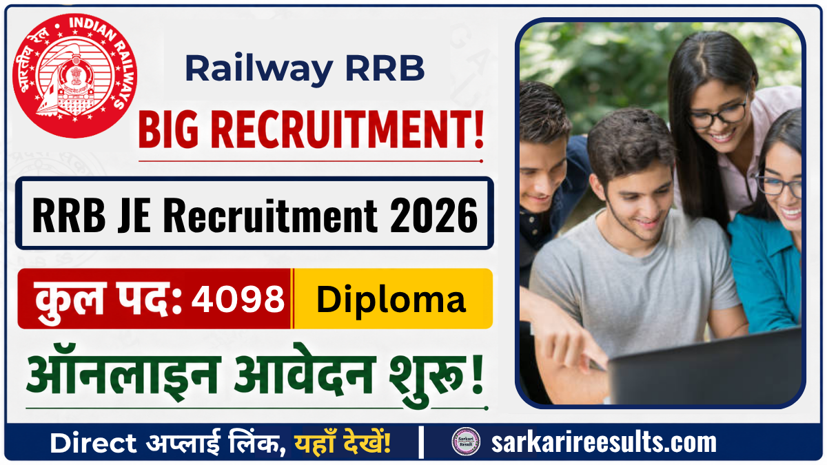 RRB JE Application Form 2026