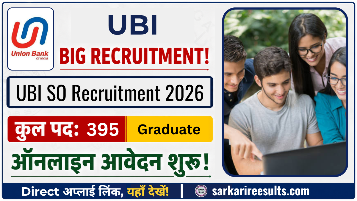 UBI SO Exam Notification 2026