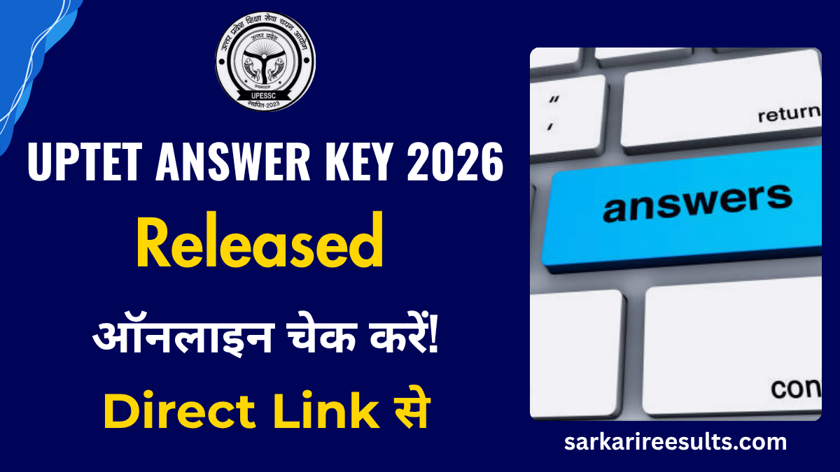 UPTET Answer Key 2026
