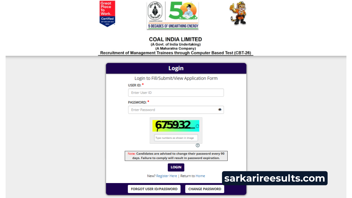 Coal india answer key 2026