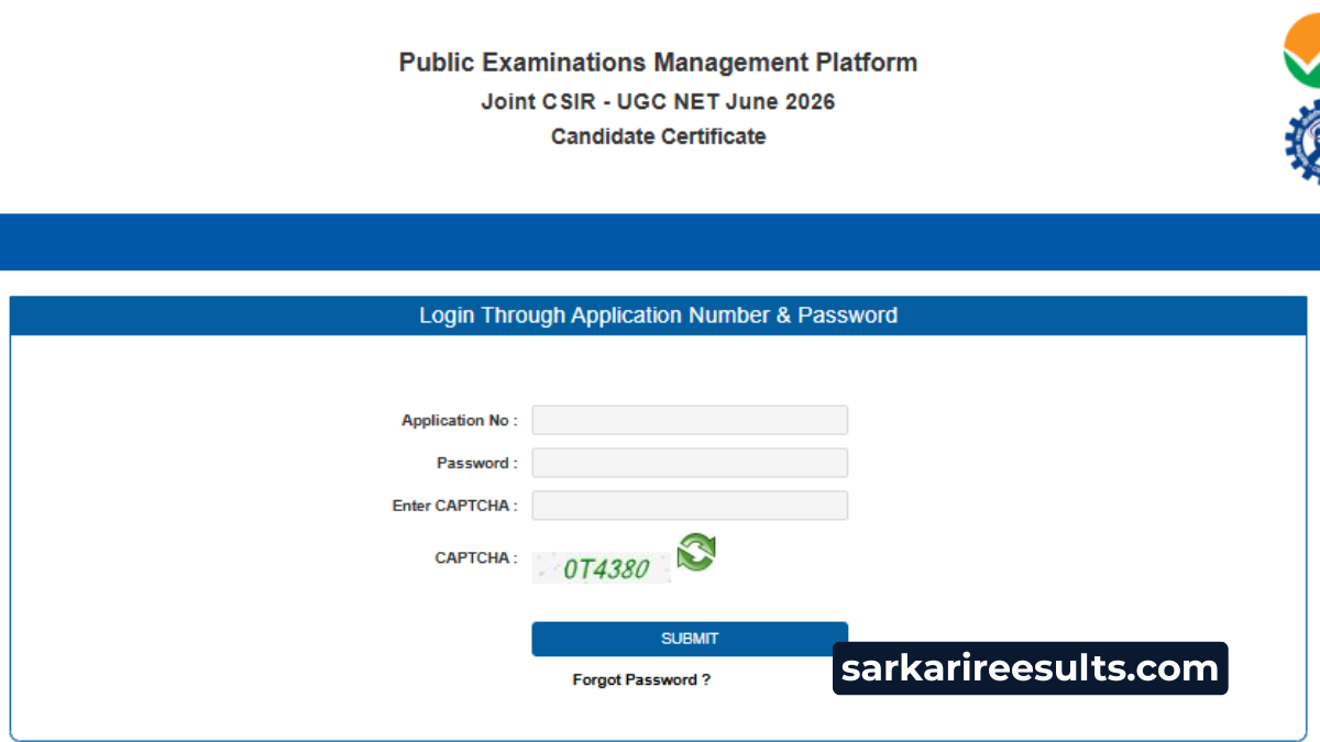 Csir ugc net candidate certificate 2026 download