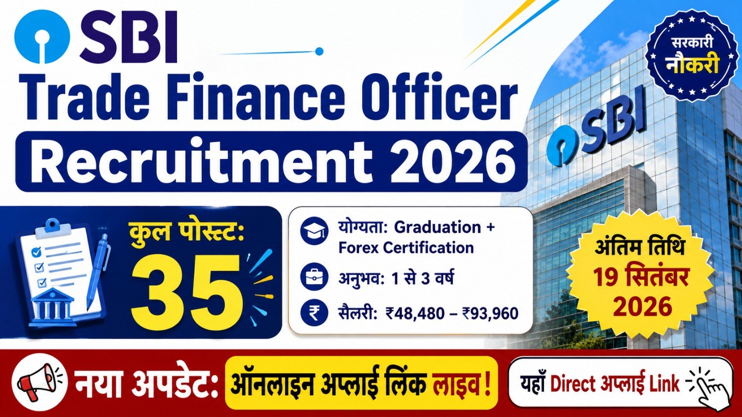 SBI Recruitment 2026