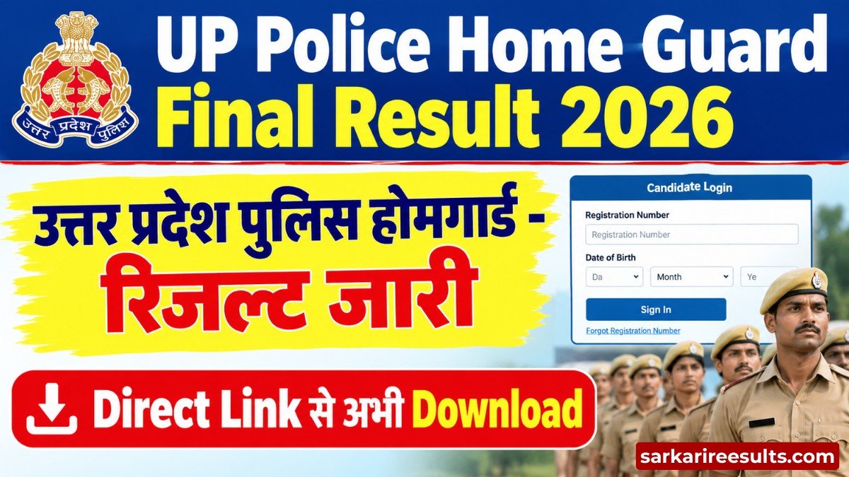 Up police home guard result 2026 pdf download